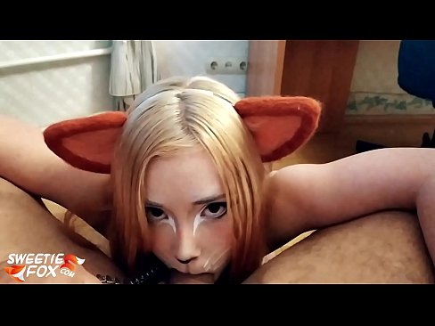 ❤️ Kitsune swallow dick agus cum ina bhéal ❤❌  Porn fb  linn ﹏